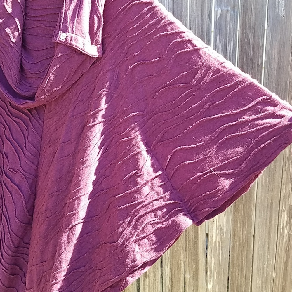 Burgundy Apropos Shawl/Cape